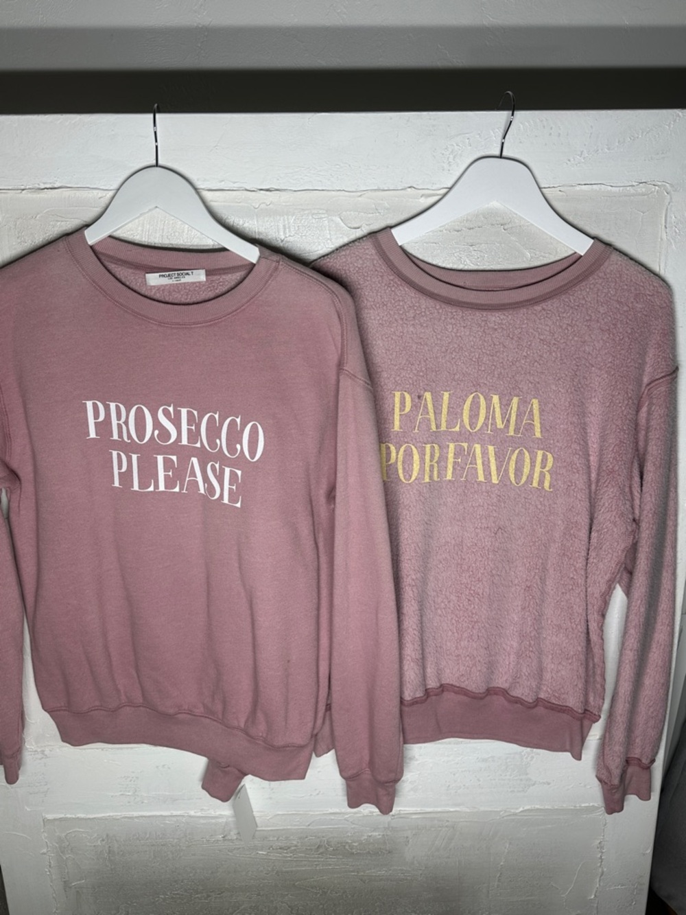 New w tags. Reversible sweatshirt Project social T. Prosecco Please Paloma por f